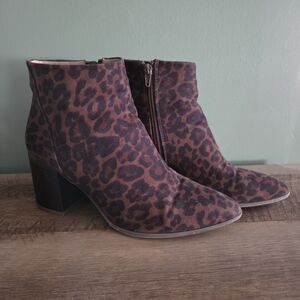 a new day Leopard Print Ankle Booties